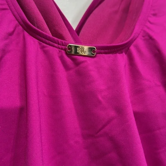 NWT Ralph Lauren Beach Club Twisted One Piece Swimsuit Size 8 - Picture 5 of 6